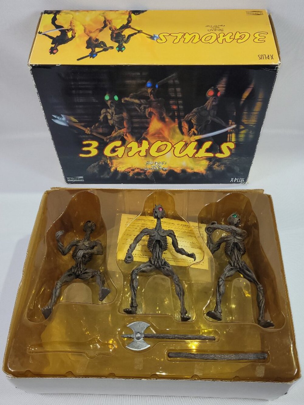 Ray Harryhausen 3 Ghouls Sinbad Eye of The Tiger 12" Resin Statue Set by X-Plus